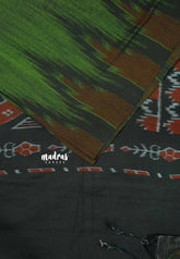 Deep green - Nandhitha sambalpuri ikkat khadi